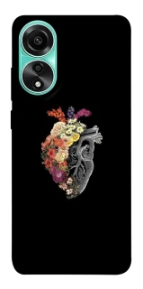 Чехол на Oppo A78 4G Heart with flowers фото 1 из 1