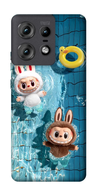 Чохол на Motorola Edge 50 Pro Labubu in the pool фото 1 з 1
