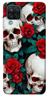 Чохол на Samsung Galaxy M12 skull and rose фото 1 з 1