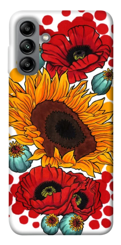Чохол на Samsung Galaxy A04s Соняшники та маки фото 1 з 1
