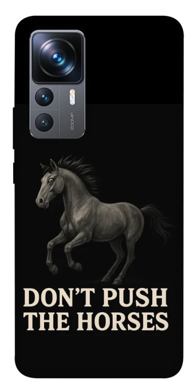 Чохол на Xiaomi 12T / 12T Pro Don't push the horses фото 1 з 1