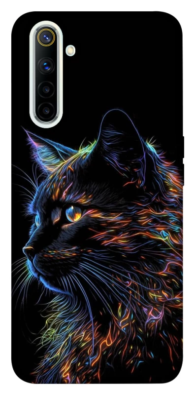 Чехол на Realme 6 Черный кот фото 1 из 1