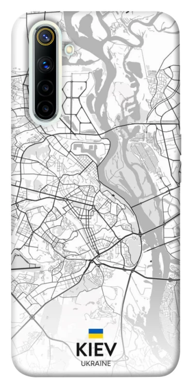 Чохол на Realme 6 Kiev white map фото 1 з 1