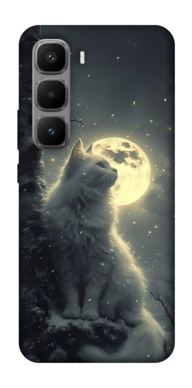 Чохол на Infinix Hot 60 Pro+ Кіт під місяцем фото 1 з 1