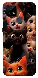 Чохол на Realme C21 happy cats фото 1 з 1