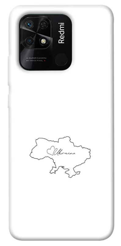 Чехол на Xiaomi Redmi 10C Ukraine map фото 1 из 1