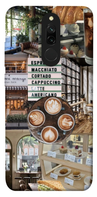 Чохол на Xiaomi Redmi 8 Coffee collage ver.5 фото 1 з 1
