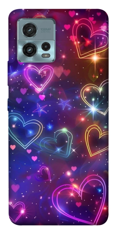 Чохол на Motorola Moto G72 Drawn hearts фото 1 з 1