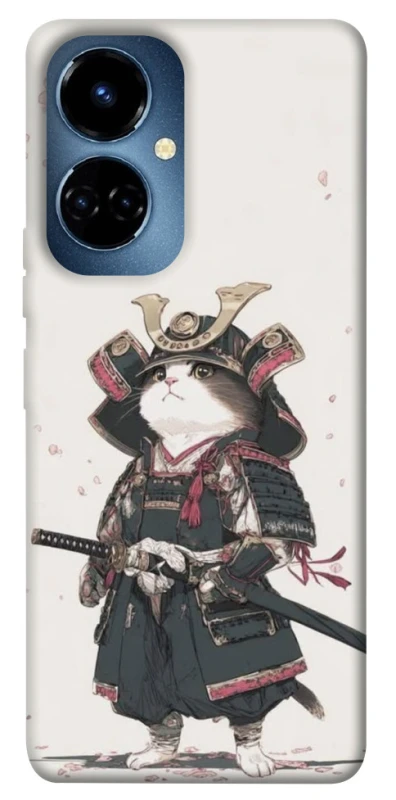 Чохол на TECNO Camon 19 Pro Samurai Cat Warrior фото 1 з 1