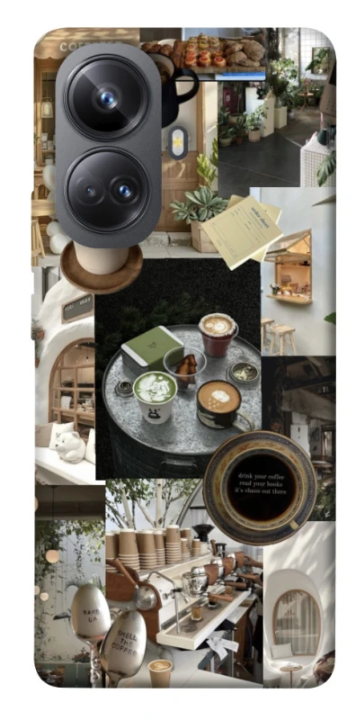 Чохол на Realme 10 Pro+ Coffee collage ver.4 фото 1 з 1