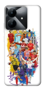 Чехол на Realme Note 60x Football Abstract v2 фото 1 из 1