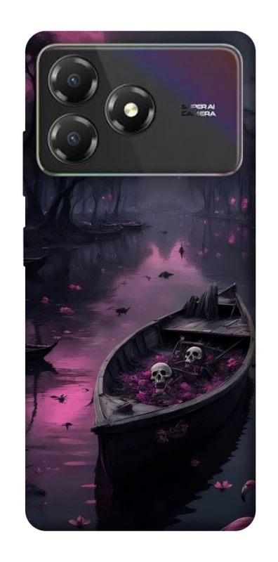 Чохол на ZTE Blade A36 Boat and flamingo фото 1 з 1