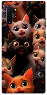 Чохол на Samsung Galaxy Note 10 Plus happy cats фото 1 з 1