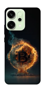 Чохол на Oppo Reno 14 Fire Bitcoin фото 1 з 1