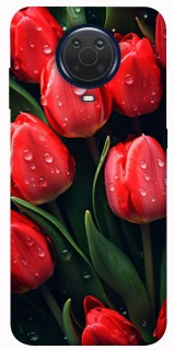 Чохол на Nokia G20 / G10 / 6.3 Червоні тюльпани фото 1 з 1