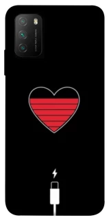 Чехол на Xiaomi Poco M3 Charge your heart фото 1 из 1
