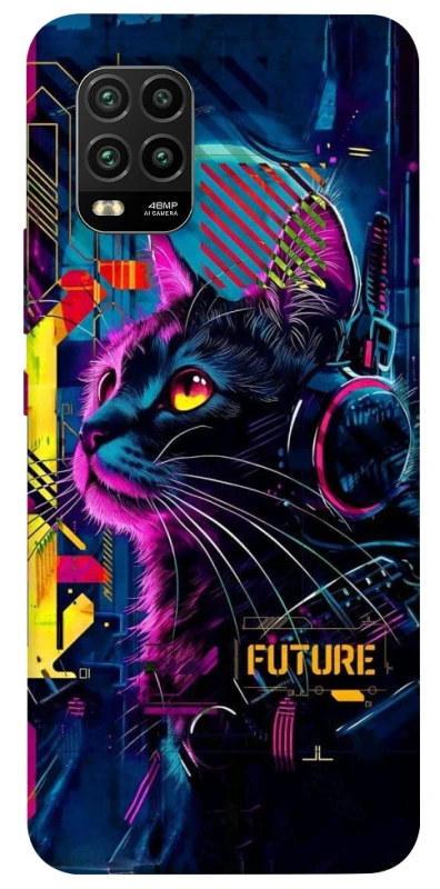 Чохол на Xiaomi Mi 10 Lite Cyber Cat v2 фото 1 з 1