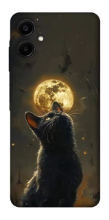 Чехол на Samsung Galaxy A06 Кот под луной v2 фото 1 из 1