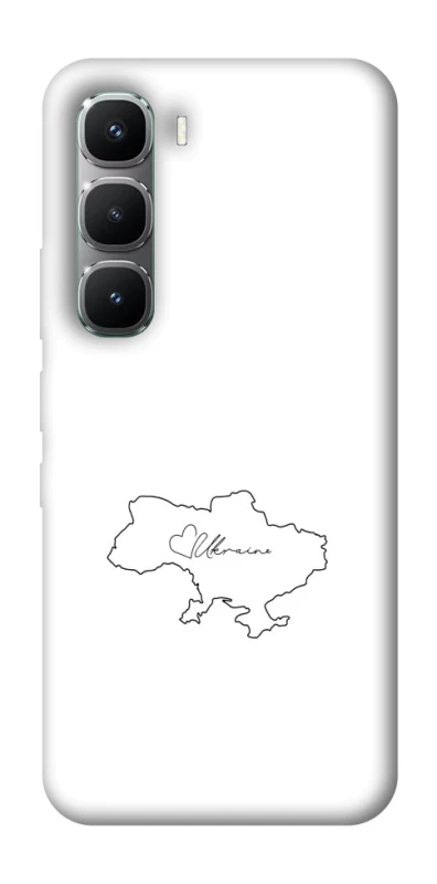 Чехол на Infinix Hot 60 Pro Ukraine map фото 1 из 1