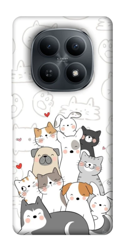 Чехол на Xiaomi Redmi Note 15 4G/5G (EU) Funny Pets фото 1 из 1