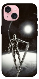 Чехол на Apple iPhone 15 (6.1") Серебряный сёрфер фото 1 из 1