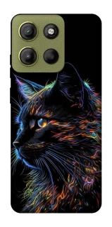 Чохол на Motorola Moto G15 4G Чорний кіт фото 1 з 1