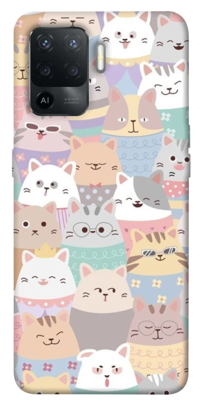 Чехол на Oppo Reno 5 Lite Funny Kittens ver.2 фото 1 из 1