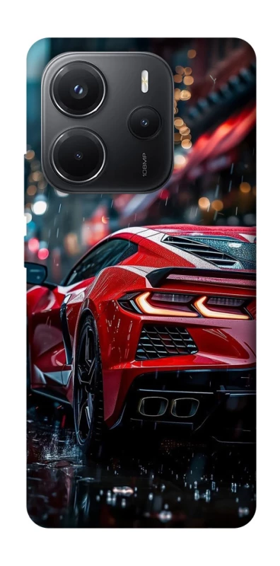 Чохол на Xiaomi Redmi Note 14 4G (Int. version) Red sports car фото 1 з 1