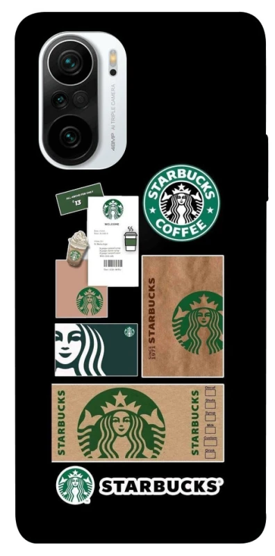 Чехол на Xiaomi Redmi K40 / K40 Pro / K40 Pro+ / Poco F3 Starbucks coffee фото 1 из 1