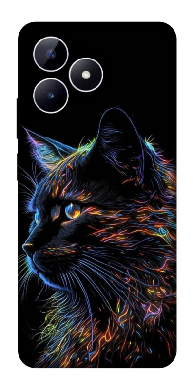 Чехол на Realme Note 50 5G Черный кот фото 1 из 1