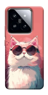 Чохол на Xiaomi 14 Pro Сat with glasses фото 1 з 1