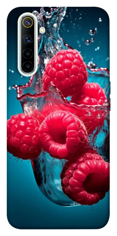 Чохол на Realme 6 Малинка у воді фото 1 з 1