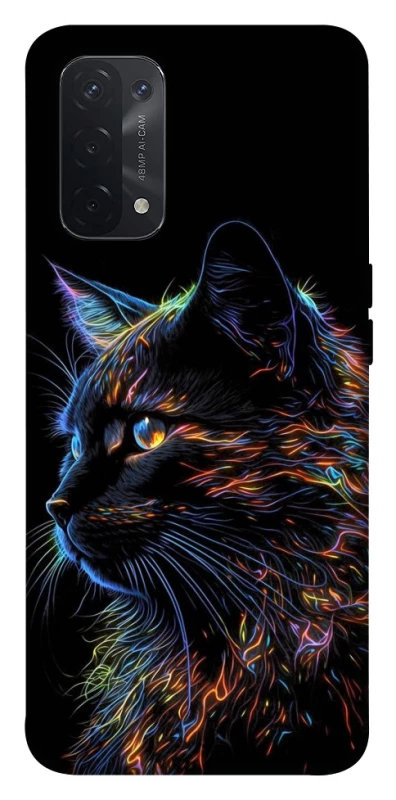 Чехол на Oppo A54 5G / A74 5G Черный кот фото 1 из 1