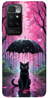 Чехол на Xiaomi Redmi 10 Black cat фото 1 из 1