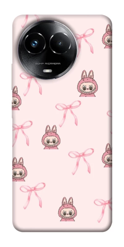 Чехол на Realme C67 4G Pink bows and Labubus фото 1 из 1