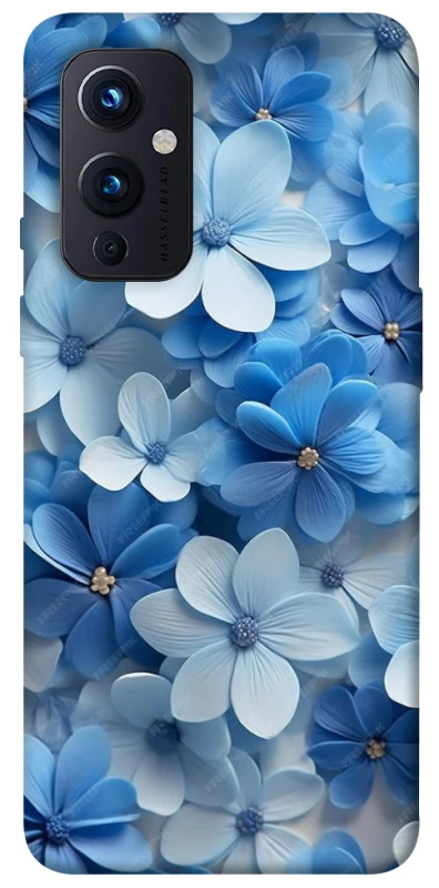 Чехол на OnePlus 9 Синие цветы фото 1 из 1