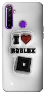 Чохол на Realme 5 I love Roblox фото 1 з 1