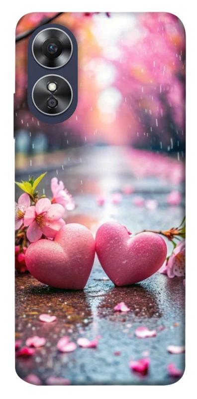 Чехол на Oppo A17 Pink heart фото 1 из 1