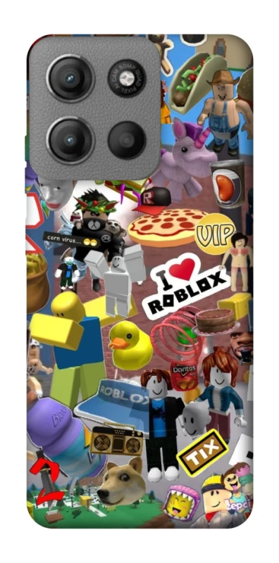 Чехол на Motorola Moto G15 Power Roblox collage ver.5 фото 1 из 1