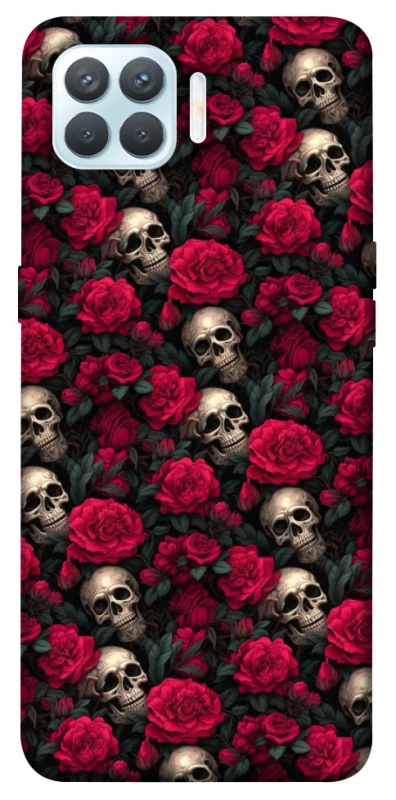 Чохол на Oppo F17 Pro Черепа та рози фото 1 з 1