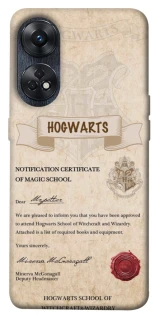 Чехол на Oppo Reno 8T 4G The Hogwarts acceptance letter фото 1 из 1