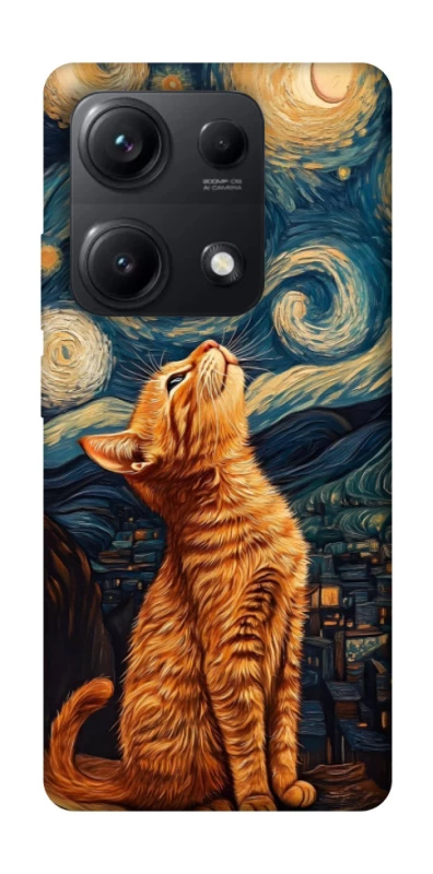 Чехол на Xiaomi Redmi Note 14S van gogh cat фото 1 из 1