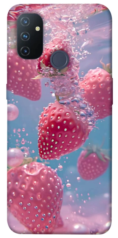 Чехол на OnePlus Nord N100 Клубника в воде фото 1 из 1