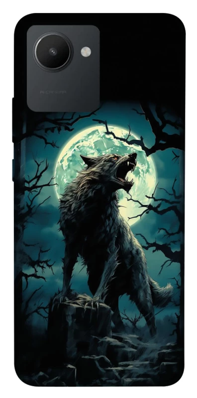 Чехол на Realme C30 Волк под луной фото 1 из 1