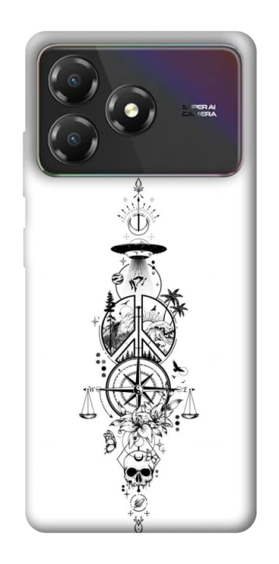 Чехол на ZTE Blade A36 Tattoo ver.7 фото 1 из 1