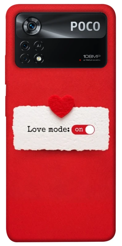 Чехол на Xiaomi Poco X4 Pro 5G Love Mode ON фото 1 из 1