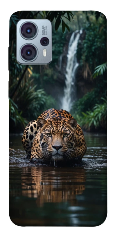 Чохол на Motorola Moto G23 Leopard in water фото 1 з 1