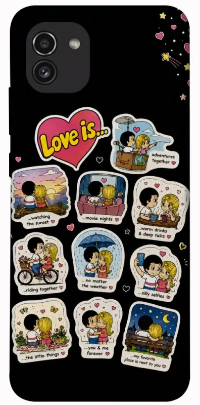 Чехол на Samsung Galaxy A03 Love is ver.4 фото 1 из 1