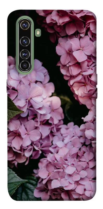 Чехол на Realme X50 Pro Розовые гартензии фото 1 из 1