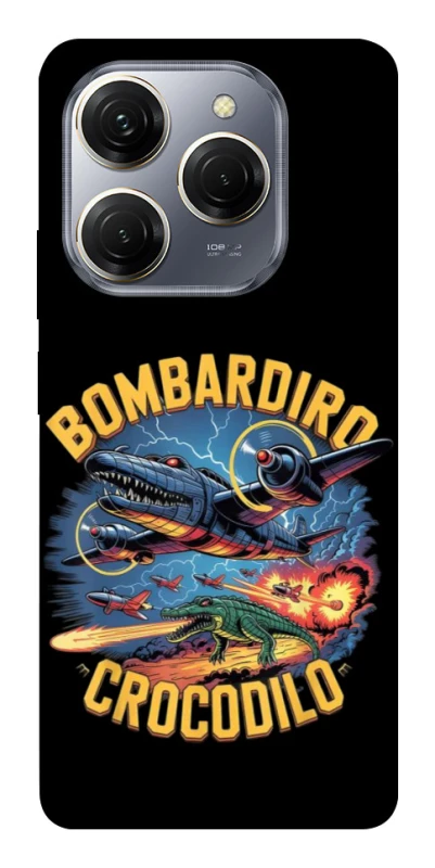 Чохол на TECNO Spark 20 Pro Bombardino Crocodilo v2 фото 1 з 1